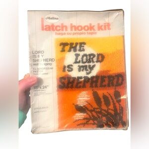 Vintage nos latch hook it the lord is my Shepherd